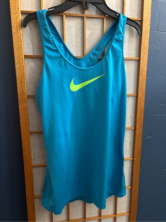 Nike Tops - Camisole Nike Pro Turquoise & Vert Flash Femme (M) / Nike Tank